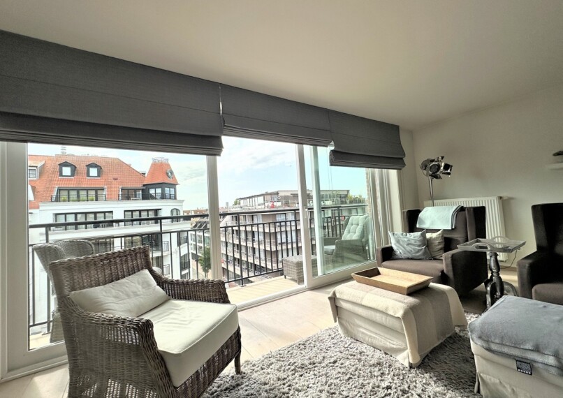 Zonnig en ruim 2 slaapkamer appartement in het centrum van Knokke